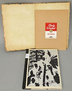 Andy Warhol Index pop up book, 1st edition along with Arno Scheffler invitation to exhibit New Works of Andy Warhol Animal Paintings...