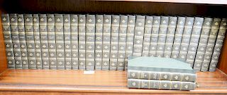 Carlyles Works, Centenary Edition Chapman & Hall, 30 volumes, dark green leather.  Provenance: Estate of Kenneth Jay Lane