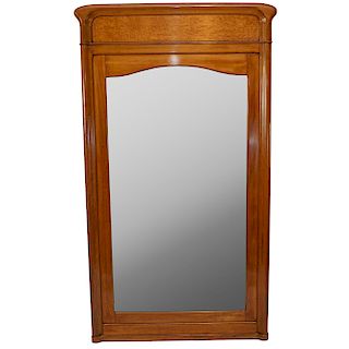Art Nouveau Maple Frame Mirror
