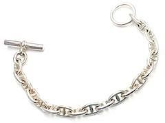 Hermes Sterling Silver Chaine D'Ancre Toggle Bracelet