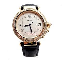 Cartier Pasha 18k Yellow Gold 3.27ctw Diamond Automatic 42mm Watch
