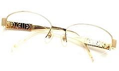 Rare Bvlgari 18k Solid Yellow Gold Diamond Eyeglass Frame