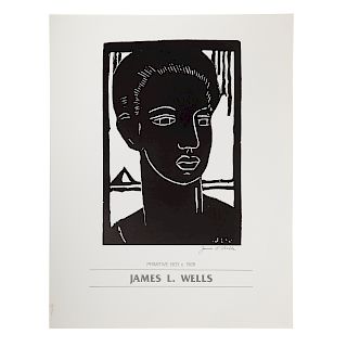 James Wells. "Primitive Boy," offset litho