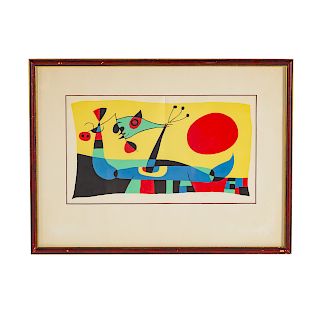 Joan Miro. "Jacques Prevert," lithograph