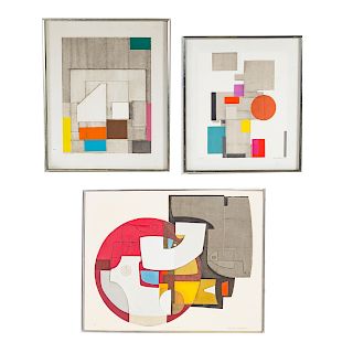 Three framed contemporary Japanese prints