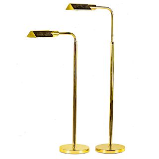 Metalarte polished brass adjustable floor lamps