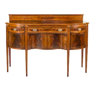 Potthast Federal style inlaid mahogany sideboard