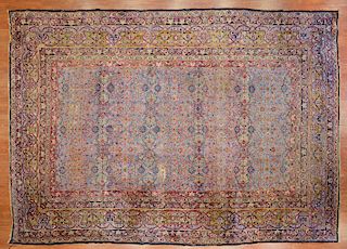 Antique Kerman carpet, approx. 10.8 x 15.1