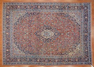 Antique Keshan carpet, approx. 9 x 12.7