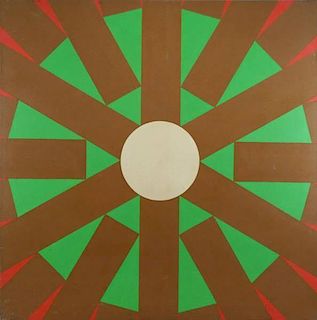 BARINGER, Richard. 1964 Acrylic on Canvas. "Square