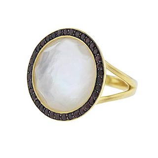 Ippolita Lollipop Mother of Pearl Ruby 18k Gold Ring