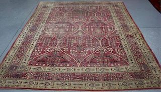 Signed Antique Persian Carpet.