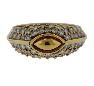 Hammerman Brothers 18K Gold Diamond Ring