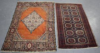 2 Vintage Handmade Scatter Carpets.