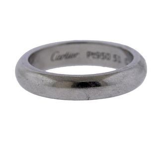Cartier Platinum Wedding Band Ring Sz51