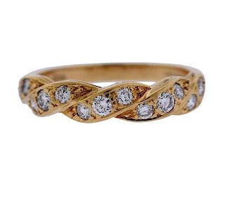 Tiffany &amp; Co 18k Gold Diamond Ring 