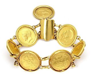 Estate 22k Gold Coins 21k Yellow Gold 6 Coins Chai