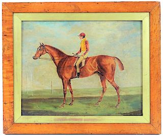 Henry G. Alken English Equestrian Oil Painting