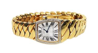 Cartier La Dona 18K Rose Gold & Diamond Watch