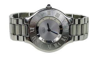 Must de Cartier Stainless Steel Watch