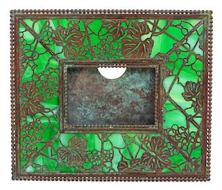Tiffany Studios Grapevine Glass Bronze Calendar