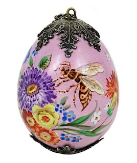 Antique 19th C. Russian Porcelain Easter Egg
