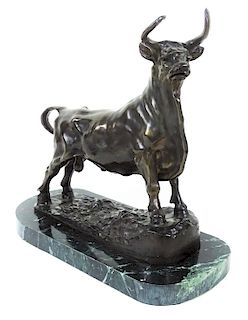 After Georges Gardet French Bronze Bull Sculpture