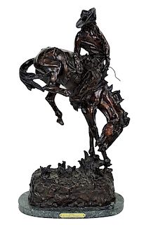 Frederic Remington "Outlaw" Bronze Sculpture