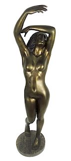 Salvatore Monaco "Nudo Femminile" Bronze Sculpture