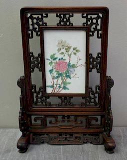 Antique / Vintage Chinese Hardwood Framed
