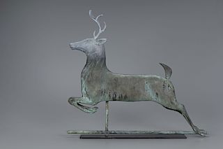 Rare Leaping Stag Weathervane