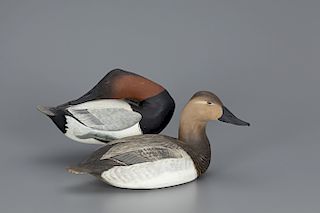 Canvasback Pair, James "Corb" Reed (1897-1987)