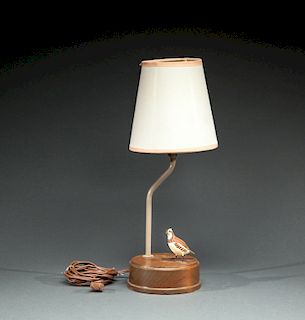 Bobwhite Quail Miniature on Lamp