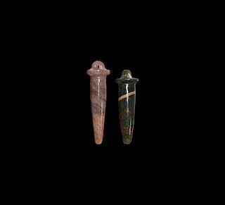 Egyptian Papyrus Column Amulet Group
