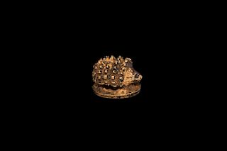 Egyptian Gold Hedgehog Amulet