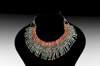 Egyptian Glazed Bead Necklace