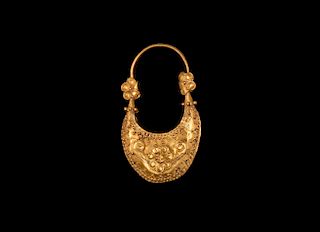 Greek Gold Earring