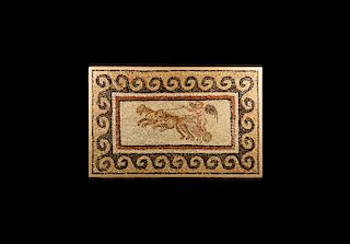 Roman Floor Mosaic with Charioteer