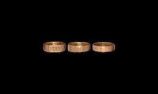 Roman Gold Military 'Fidem Constantino' Ring