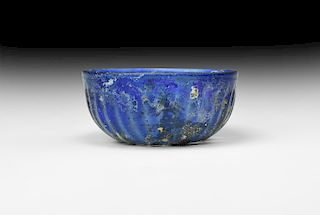 Roman Bright Blue Glass Bowl