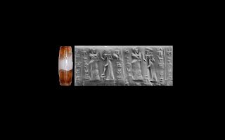 Western Asiatic Old Babylonian Cylinder Seal for Munanum son of Nurrubum