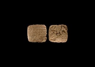 Western Asiatic Akkadian Cuneiform Tablet