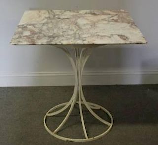 Rare Midcentury Laverne Marble Center Table