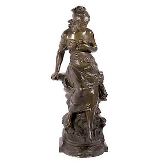 Bronze Figure La Vague by A. Moreau.
