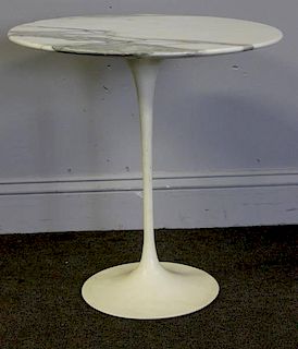 Saarinen / Knoll Marble Top Tulip Side Table.