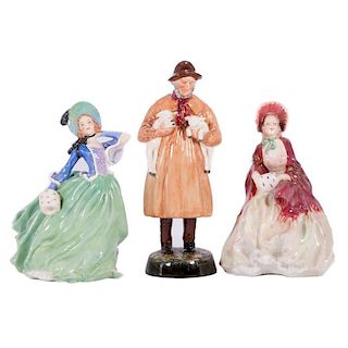 Three Royal Doulton Figures.
