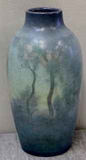 Rookwood 10" Scenic Vellum Vase,1915 Lenore Asbury
