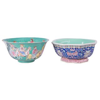 Two Chinese Bowls, Qing Dynasty.
