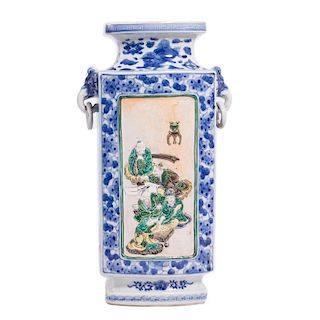 Mixed Glaze Vase, Chinese, 19th. Century.