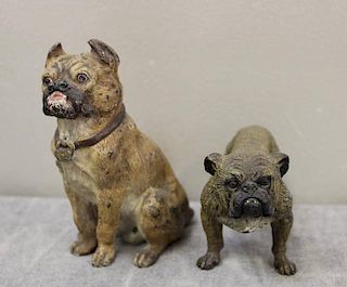 2 Vienna Bronze Dogs.